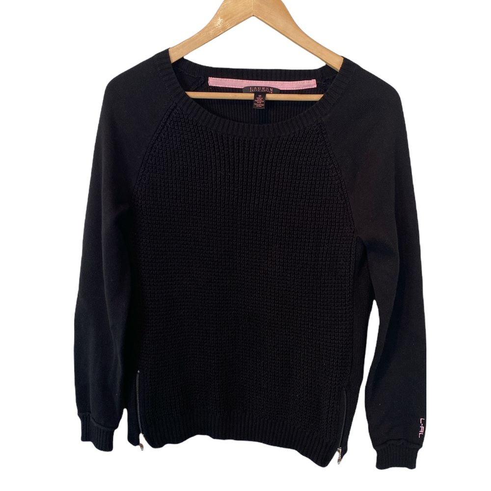 Lauren Ralph Lauren Black Crew Neck Sweater